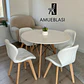 Comedor Redondo Melamina 4 Sillas Radar Fiori – Mesa Eames - Miniatura 13