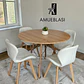 Comedor Redondo Melamina 4 Sillas Radar Fiori – Mesa Eames - Miniatura 14