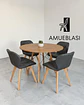 Comedor Redondo Melamina Eames con Sillas Radar Fiori  - Miniatura 16
