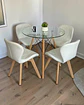 Comedor Redondo Vidrio Eames con Sillas Radar Fiori  - Miniatura 2