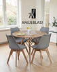 Comedor Redondo Melamina Eames con Sillas Tulip - Miniatura 18