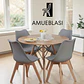 Comedor Redondo Melamina 4 Sillas Tulip – Mesa Eames - Miniatura 18
