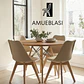 Comedor Redondo Melamina 4 Sillas Tulip – Mesa Eames - Miniatura 21