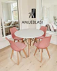 Comedor Redondo Melamina Eames con Sillas Tulip - Miniatura 25