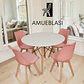 Comedor Redondo Melamina 4 Sillas Tulip – Mesa Eames - Miniatura 25