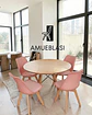 Comedor Redondo Melamina Eames con Sillas Tulip - Miniatura 28