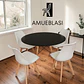 Comedor Redondo Melamina 4 Sillas Tulip – Mesa Eames - Miniatura 29