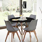 Comedor Redondo Melamina 4 Sillas Tulip – Mesa Eames - Miniatura 31