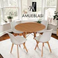 Comedor Redondo Melamina 4 Sillas Tulip – Mesa Eames - Miniatura 33
