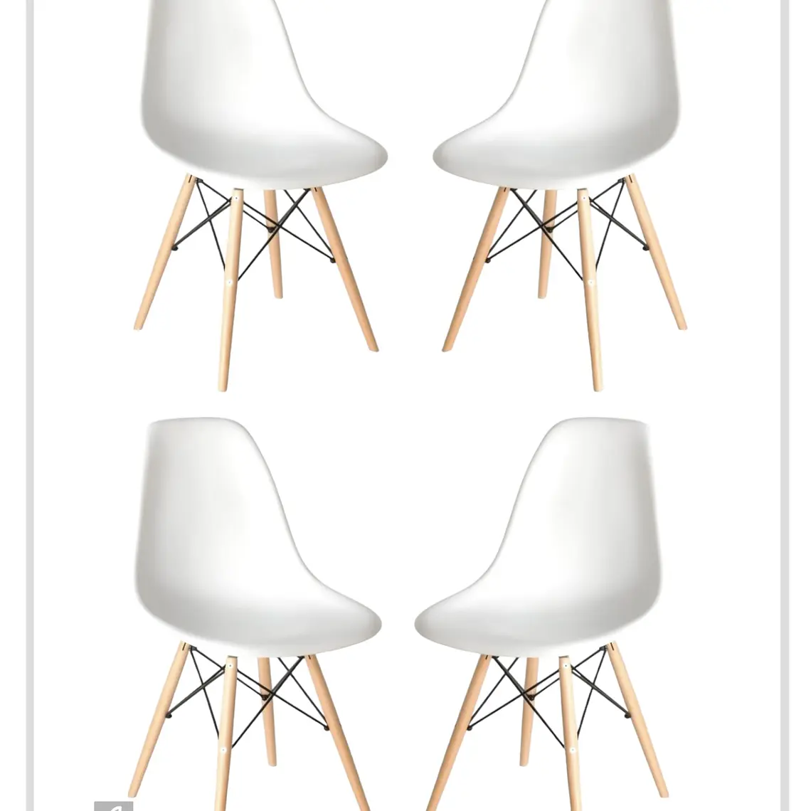 Pack 4 Sillas Eames 1