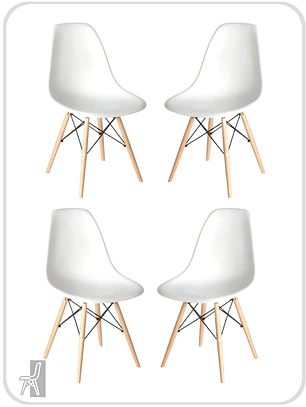 Pack 4 Sillas Eames