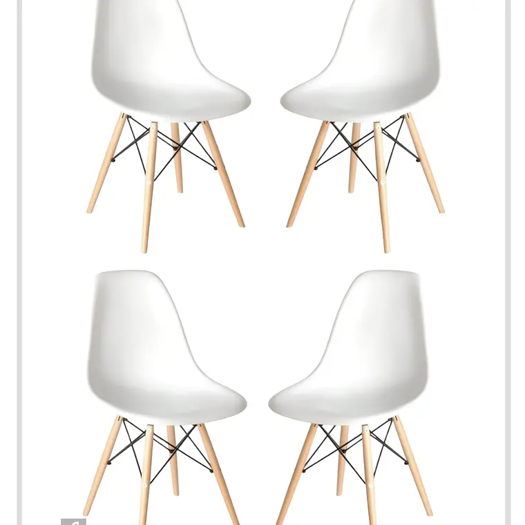 Pack 4 Sillas Eames 1