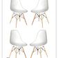 Pack 4 Sillas Eames - Miniatura 1