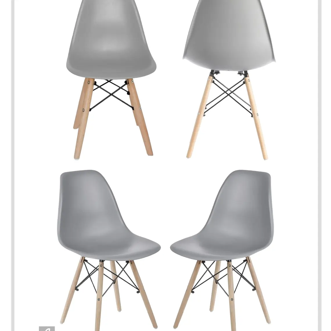 Pack 4 Sillas Eames 2