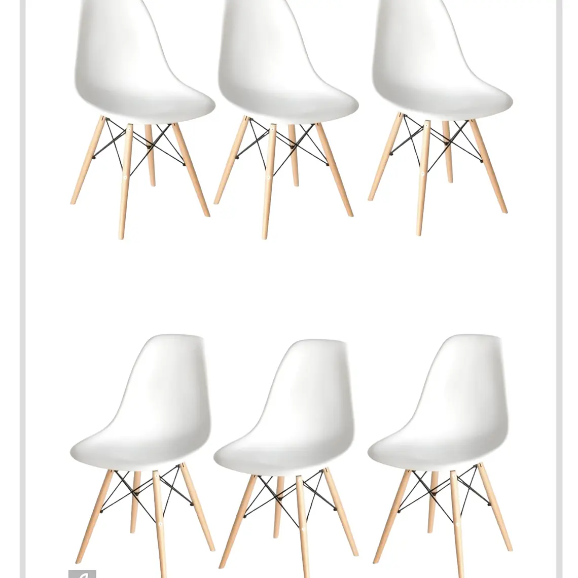 Pack 6 Sillas Eames 1