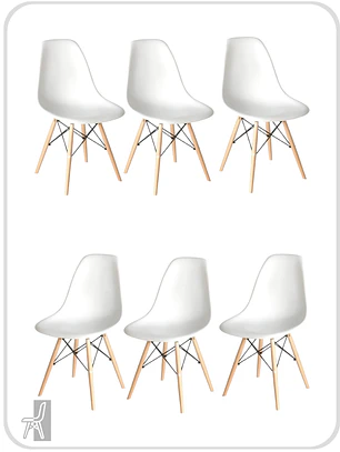 Pack 6 Sillas Eames