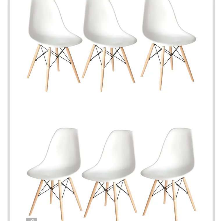 Pack 6 Sillas Eames 1