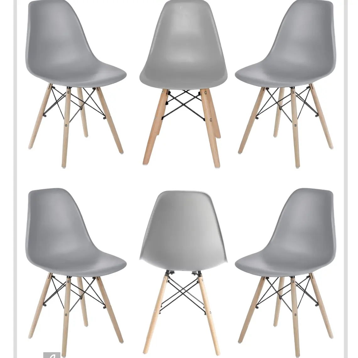 Pack 6 Sillas Eames 2