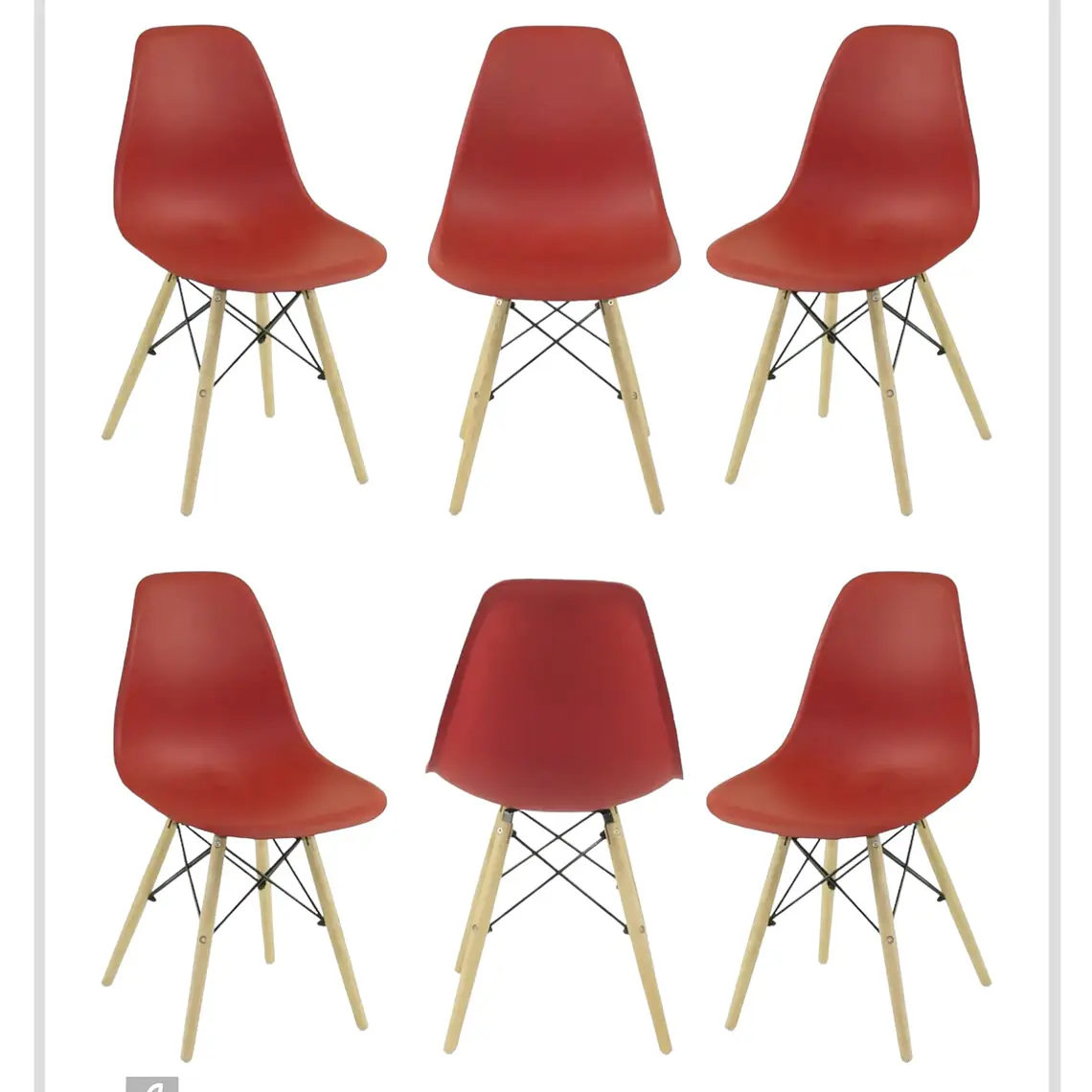 Pack 6 Sillas Eames 3