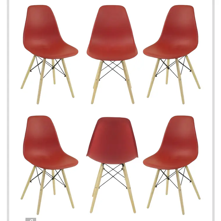 Pack 6 Sillas Eames 3