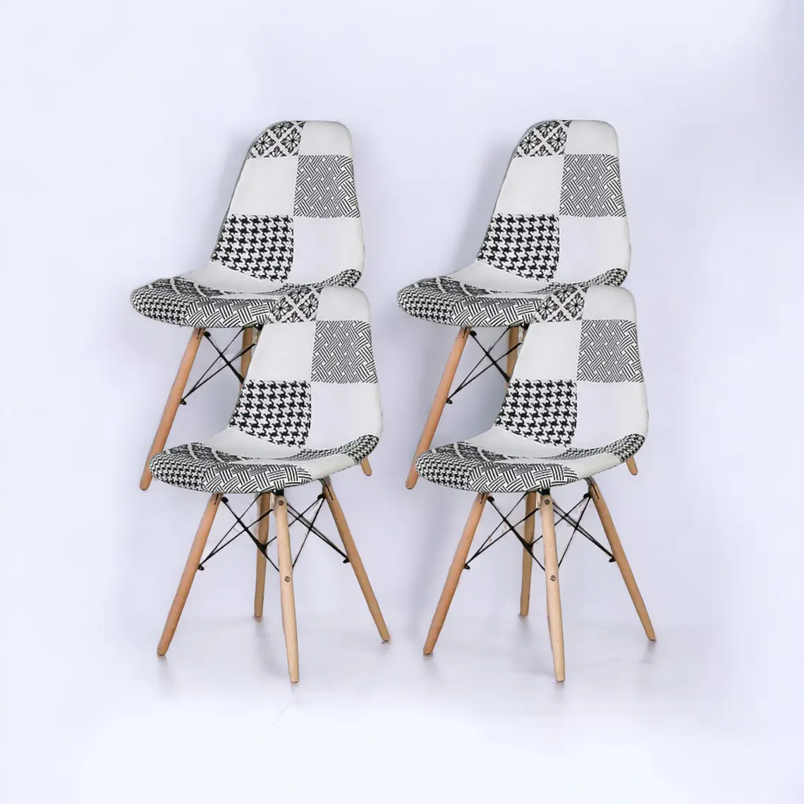 Pack 4 Sillas Patchwork 3