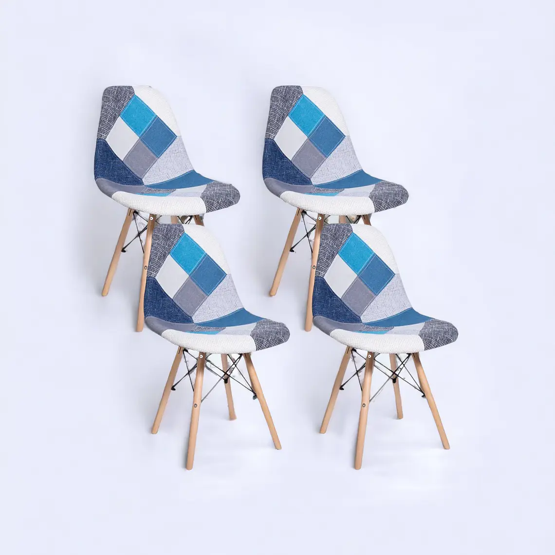 Pack 4 Sillas Patchwork 1