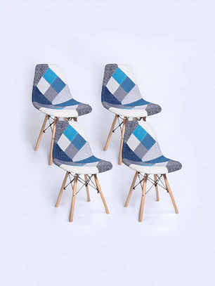 Pack 4 Sillas Patchwork