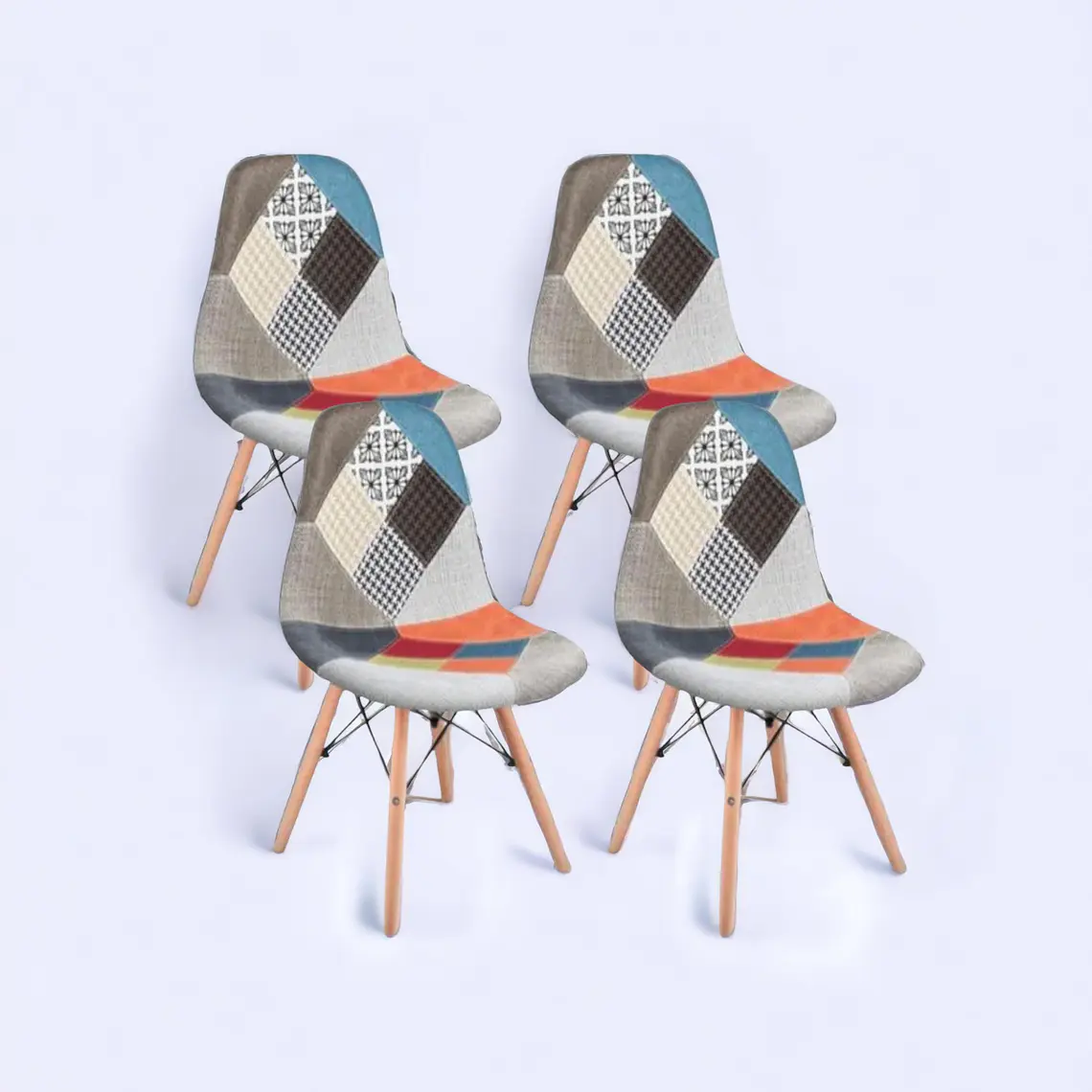 Pack 4 Sillas Patchwork 2