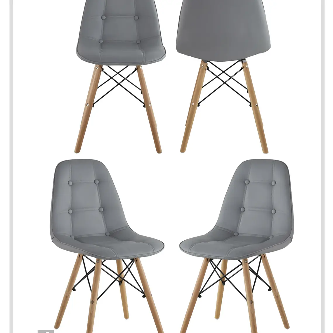 Pack 4 Sillas Buckle 4