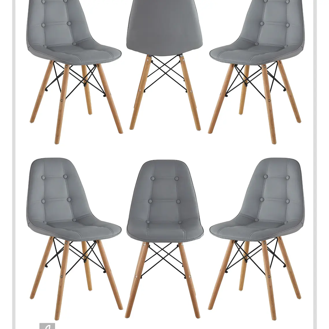 Pack 6 Sillas Buckle 4