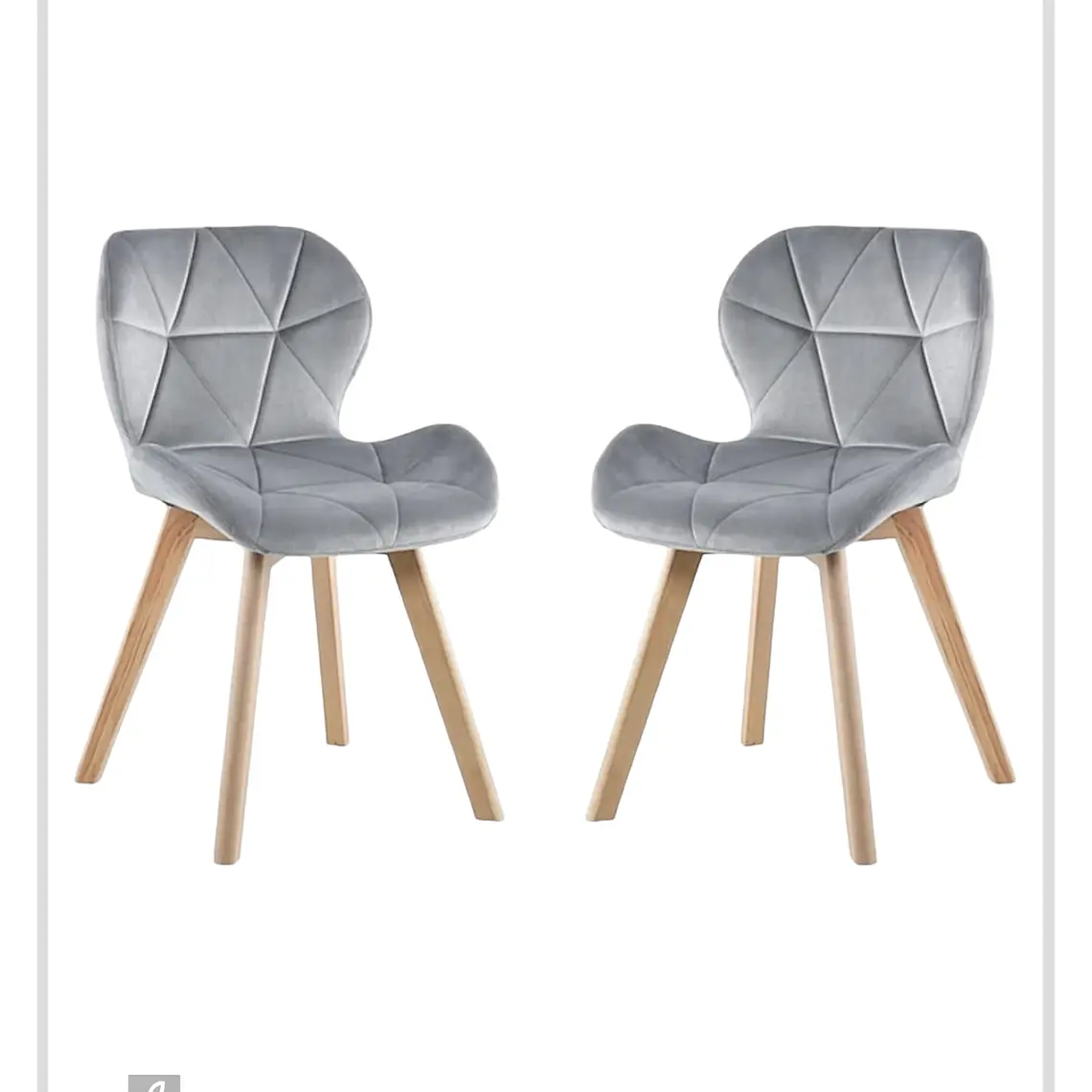 Pack 2 Sillas Radar Velvet 3