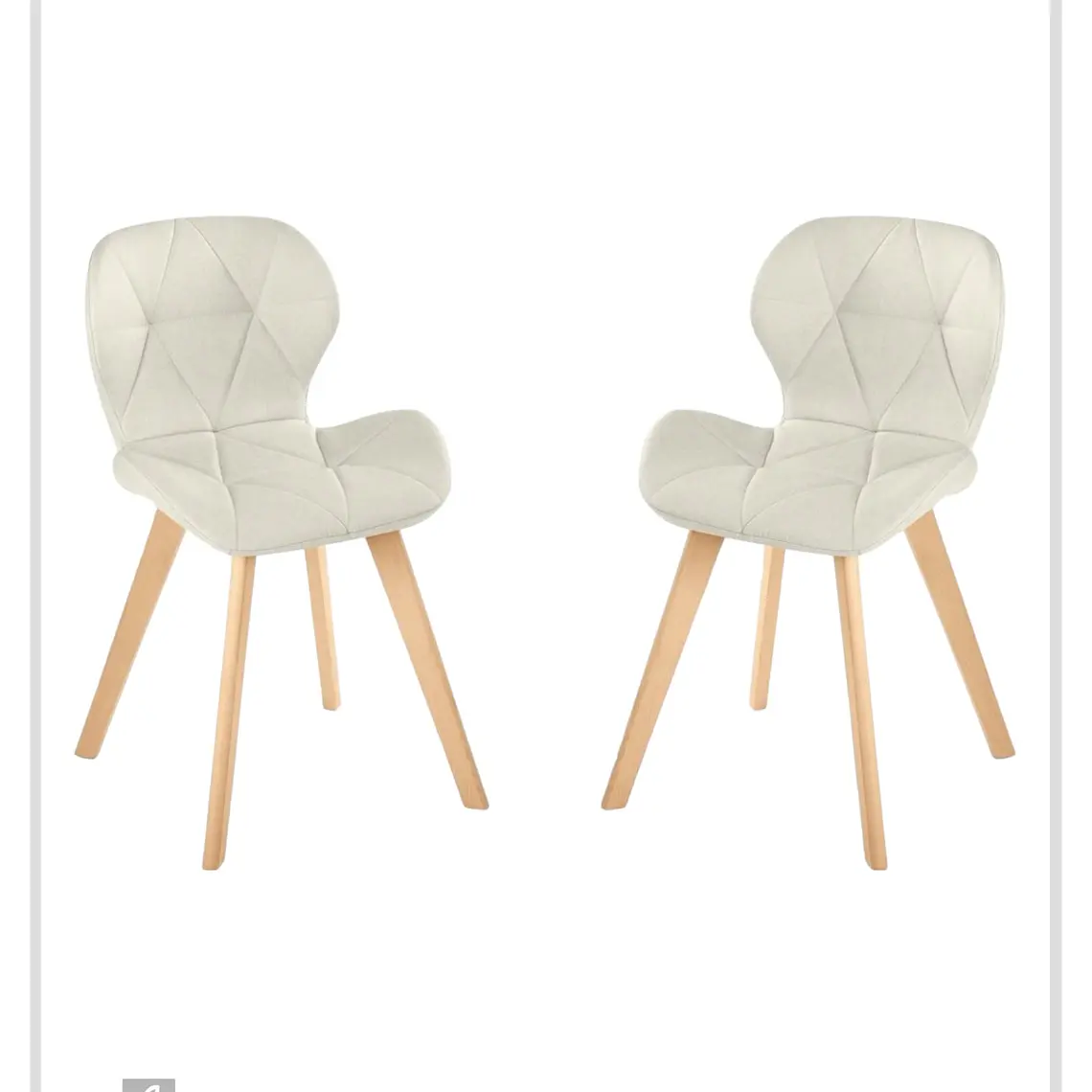 Pack 2 Sillas Radar Velvet 2