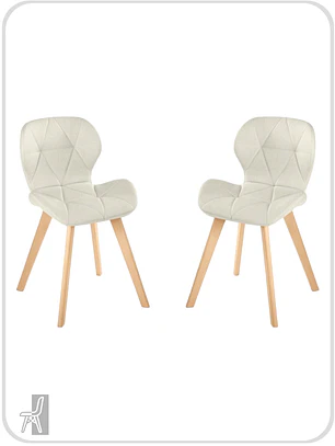 Pack 2 Sillas Radar Velvet