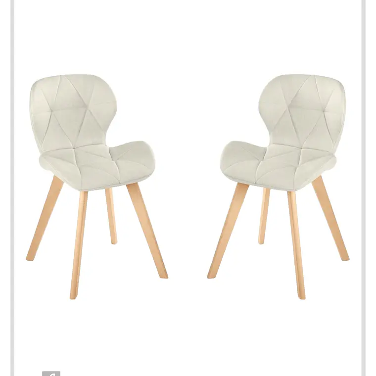 Pack 2 Sillas Radar Velvet 2