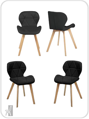 Pack 4 Sillas Radar Velvet