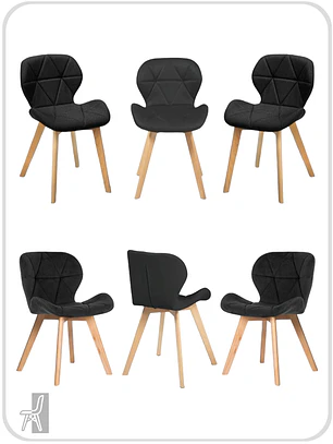 Pack 6 Sillas Radar Velvet
