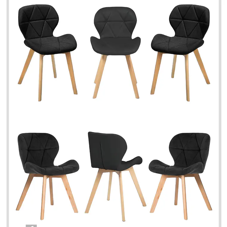 Pack 6 Sillas Radar Velvet 1