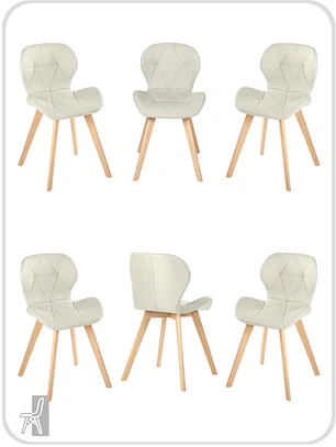 Pack 6 Sillas Radar Velvet