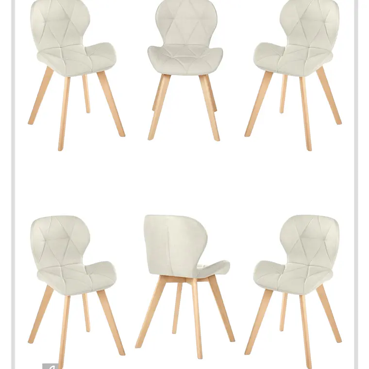 Pack 6 Sillas Radar Velvet 2