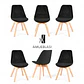 Pack 6 Silla Tulip Velvet - Miniatura 4