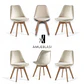 Pack 6 Silla Tulip Velvet - Miniatura 5