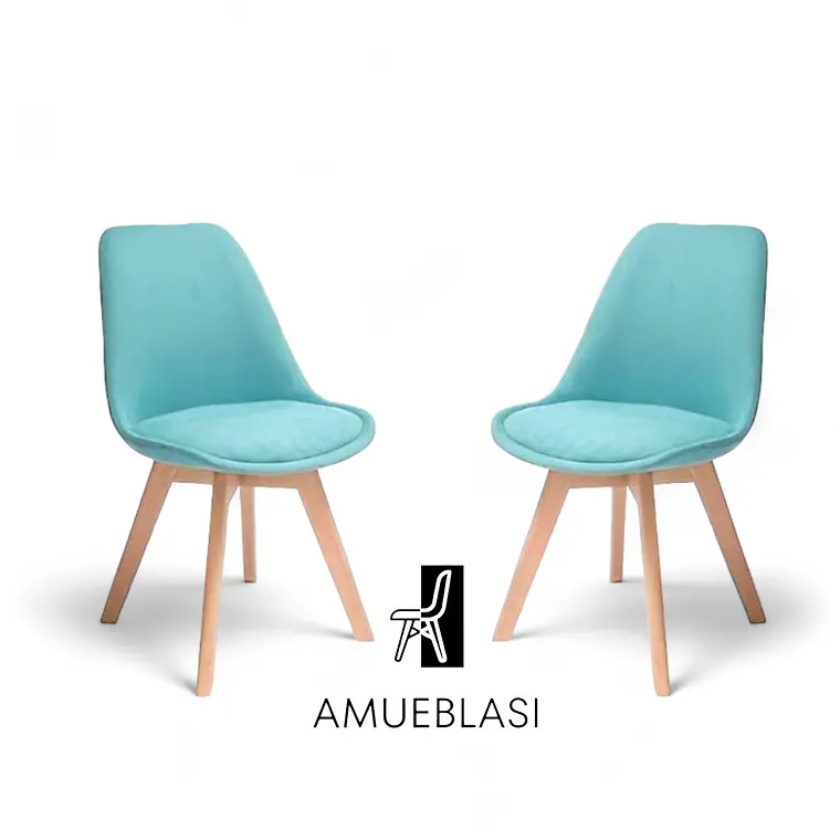 Pack 2 Sillas Tulip Velvet 2