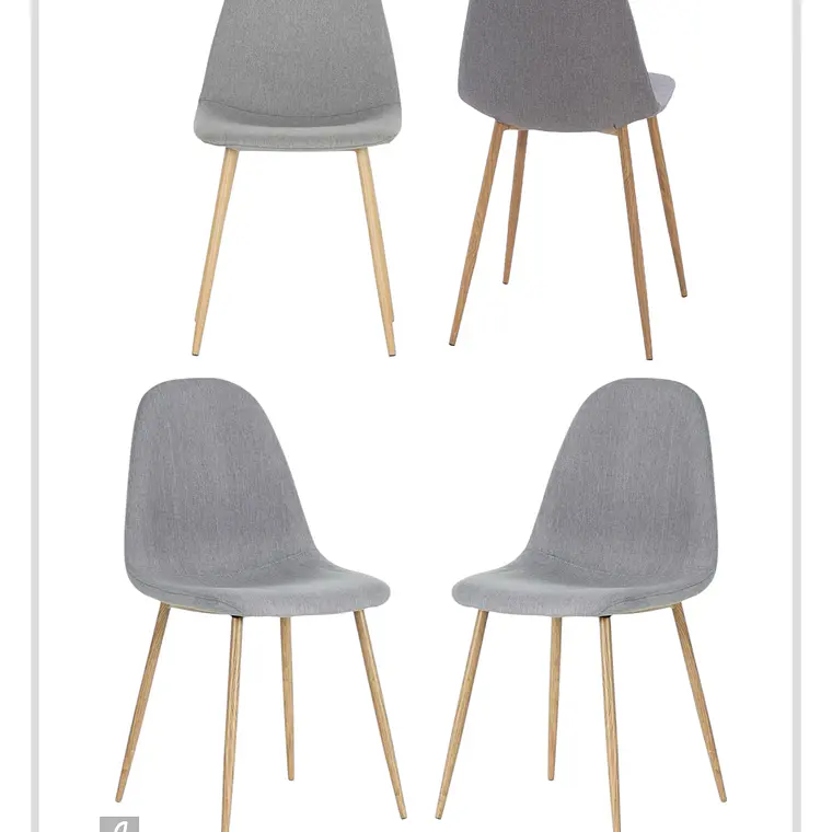 Pack 4 Silla Scoop Wood 3