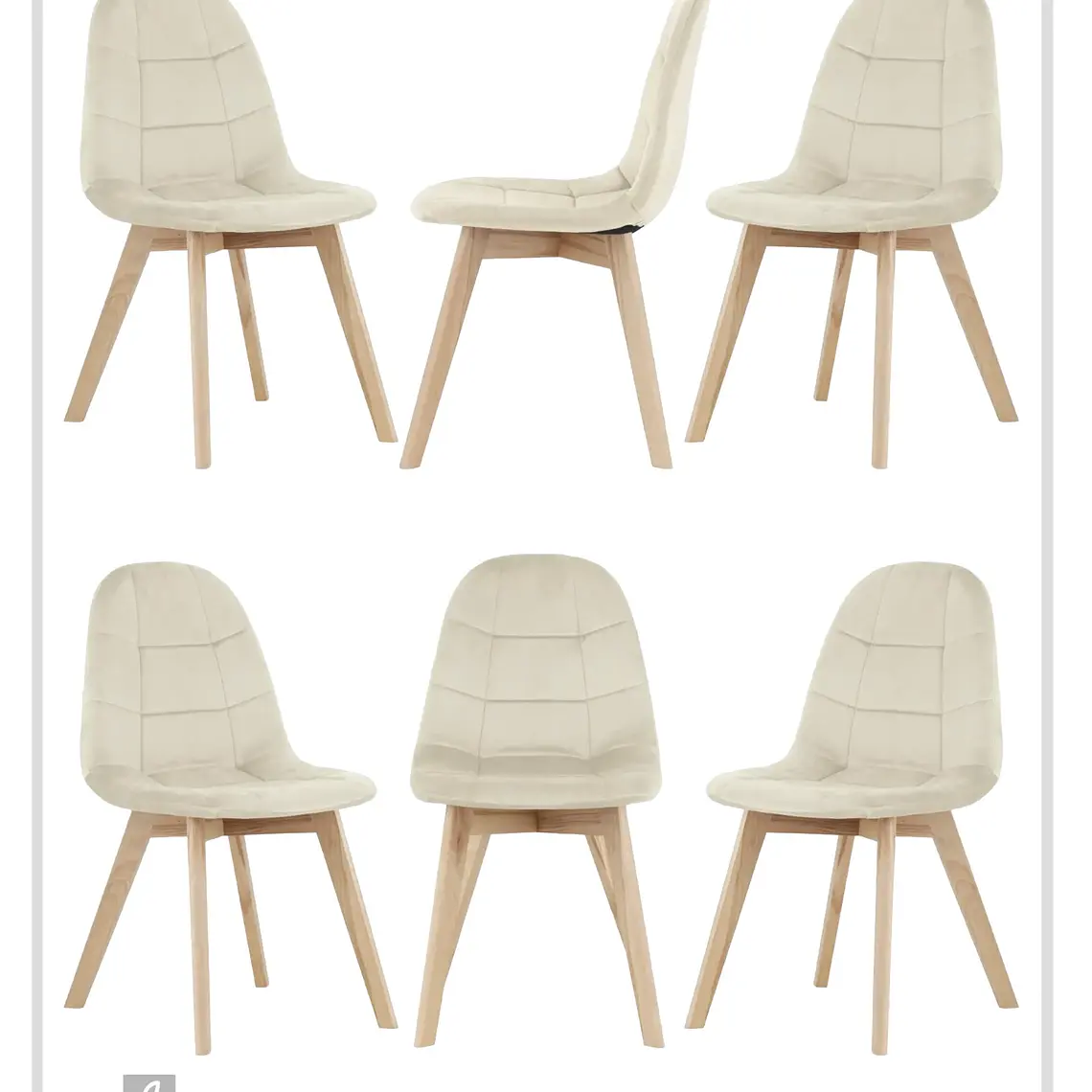 Pack 6 Sillas Capitoné 3