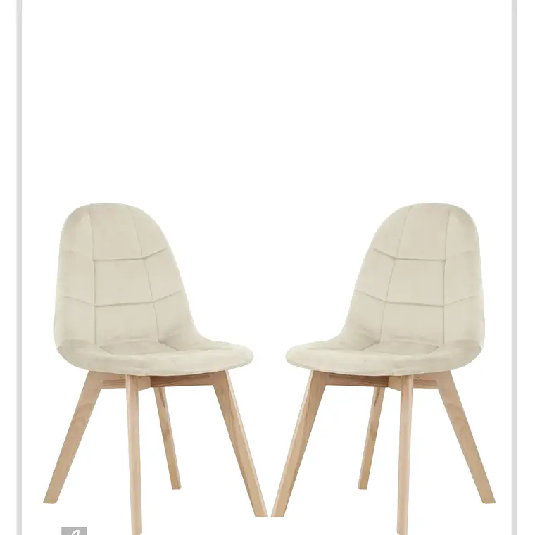 Pack 2 Sillas Capitoné 3