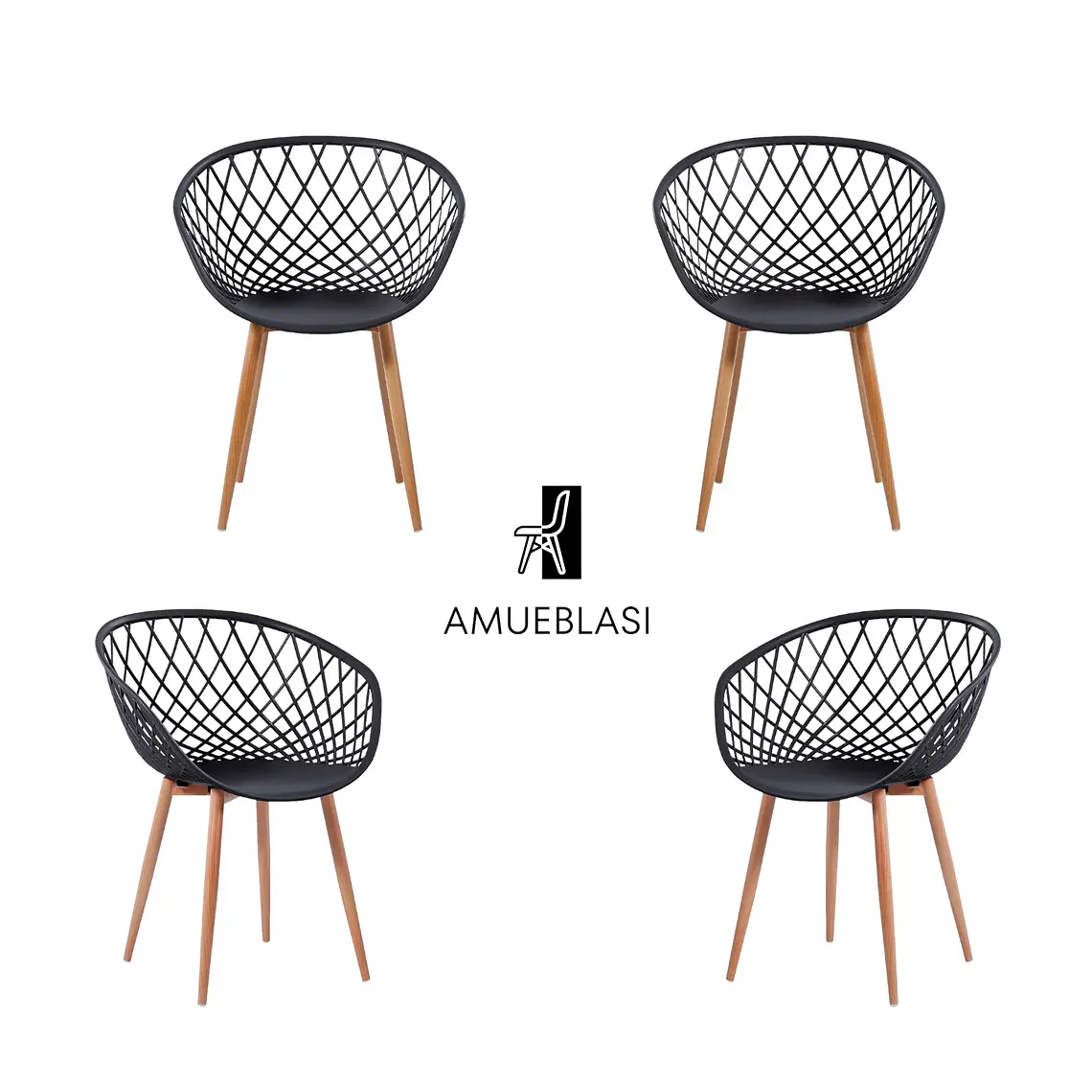 Pack 4 Sitiales Mesh 1