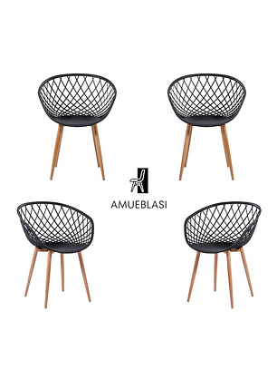 Pack 4 Sitiales Mesh