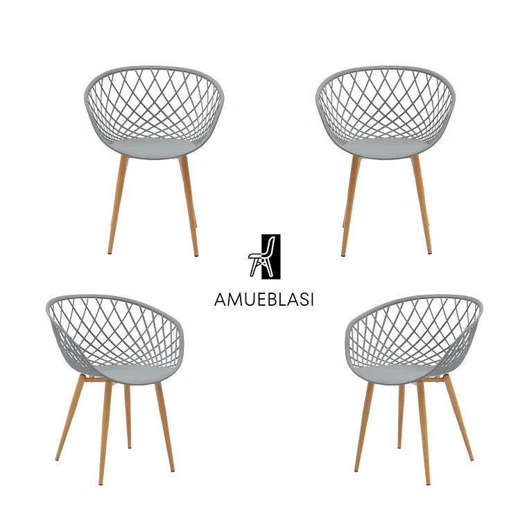 Pack 4 Sitiales Mesh 3