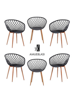 Pack 6 Sitiales Mesh
