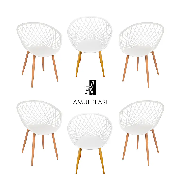 Pack 6 Sitiales Mesh 2